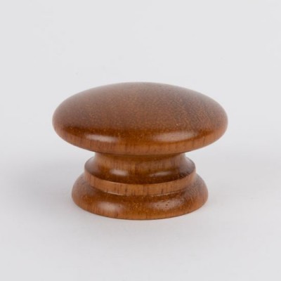 Knob style A 44mm iroko lacquered wooden knob